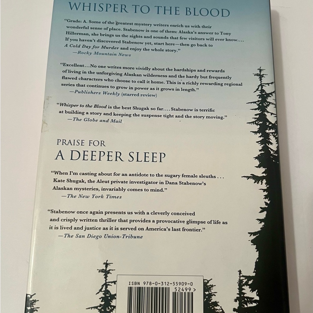 A Night Too Dark Dana Stabenow Signed 1st Edition Hardcover Kate Shugak Novel - Picture 6 of 7